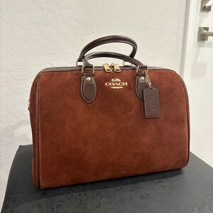 Coach Large Rowan Satchel Vintage Brown